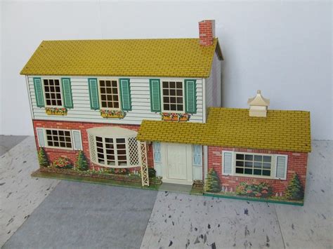 1950s metal doll house|tin doll houses from 1960s.